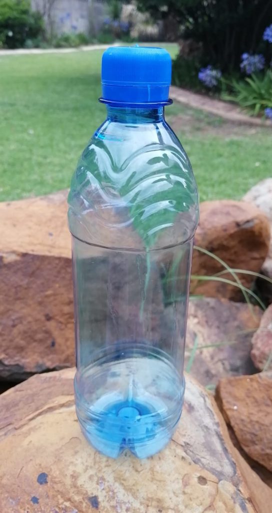 Water bottle on special offer for R1.20 including cap